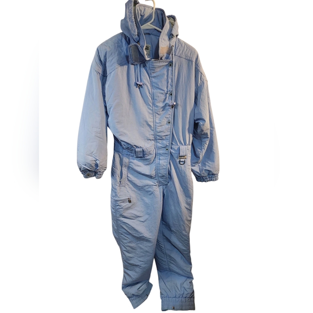 Vintage Women's Light Blue Schoffel Snow/Ski Suit sz S/M
